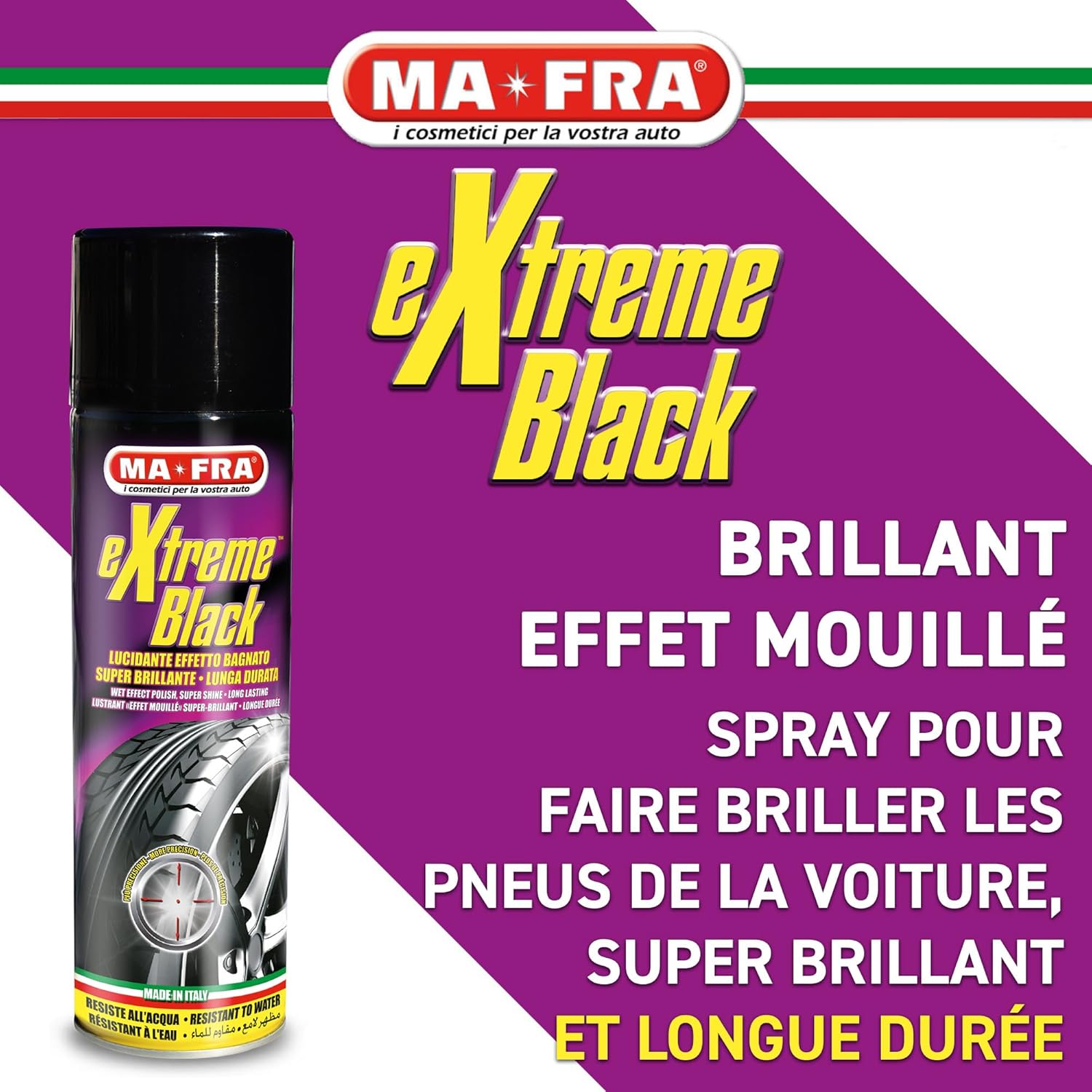 Thumbnail 1 de Mafra Extreme Black Noir Pneus Spray Ultra-Brillant 500 ml
