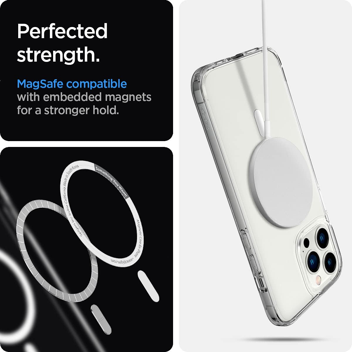 Detalle 2 de Spigen Ultra Hybrid Magfit Coque iPhone 13 Pro anti-jaunissement