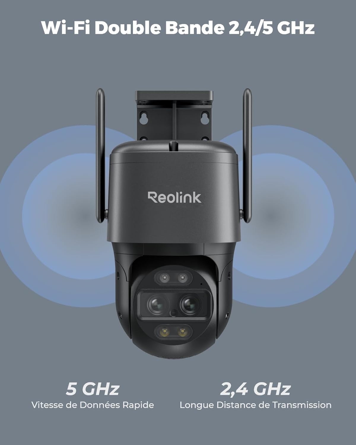 Thumbnail 5 de Reolink 4K PTZ WiFi extérieure double objectif (TrackMix) – Zoom 6X, Wi‑Fi 6 bi-bande, vision nocturne couleur