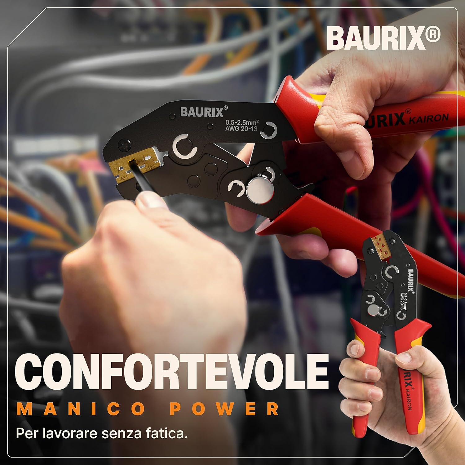 Thumbnail 5 de BAURIX Set Pinza Crimpatrice 300 pezzi ðŸ›