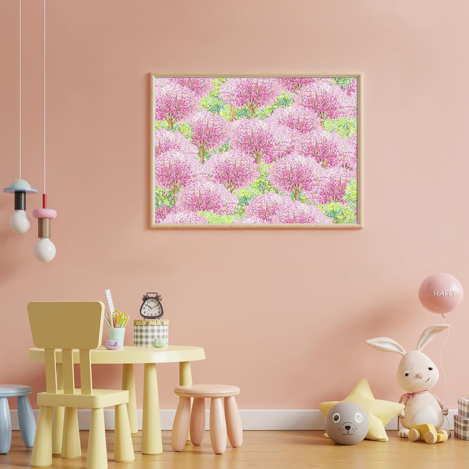 Detalle 2 de TangMosaic Cherry Blossom 500-Piece Jigsaw Puzzle with Reference Poster