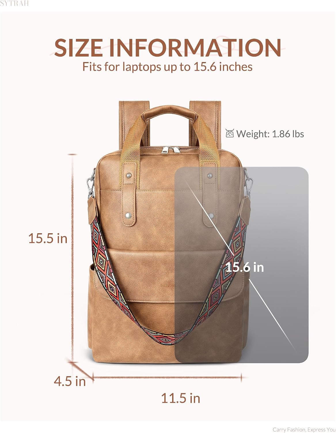 Detalle 2 de SYTRAH Laptop Backpack 15.6-Inch