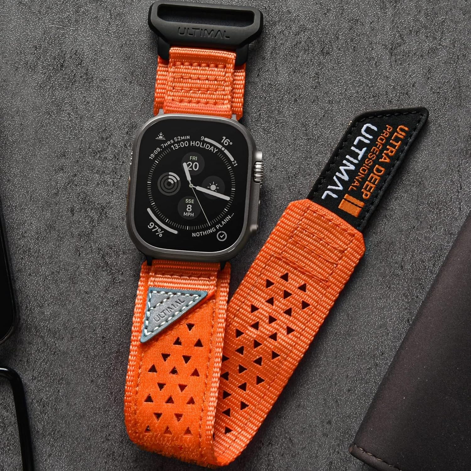 Thumbnail 4 de ULTIMAL Bracelet pour Apple Watch – Bracelet sport en nylon respirant et confortable