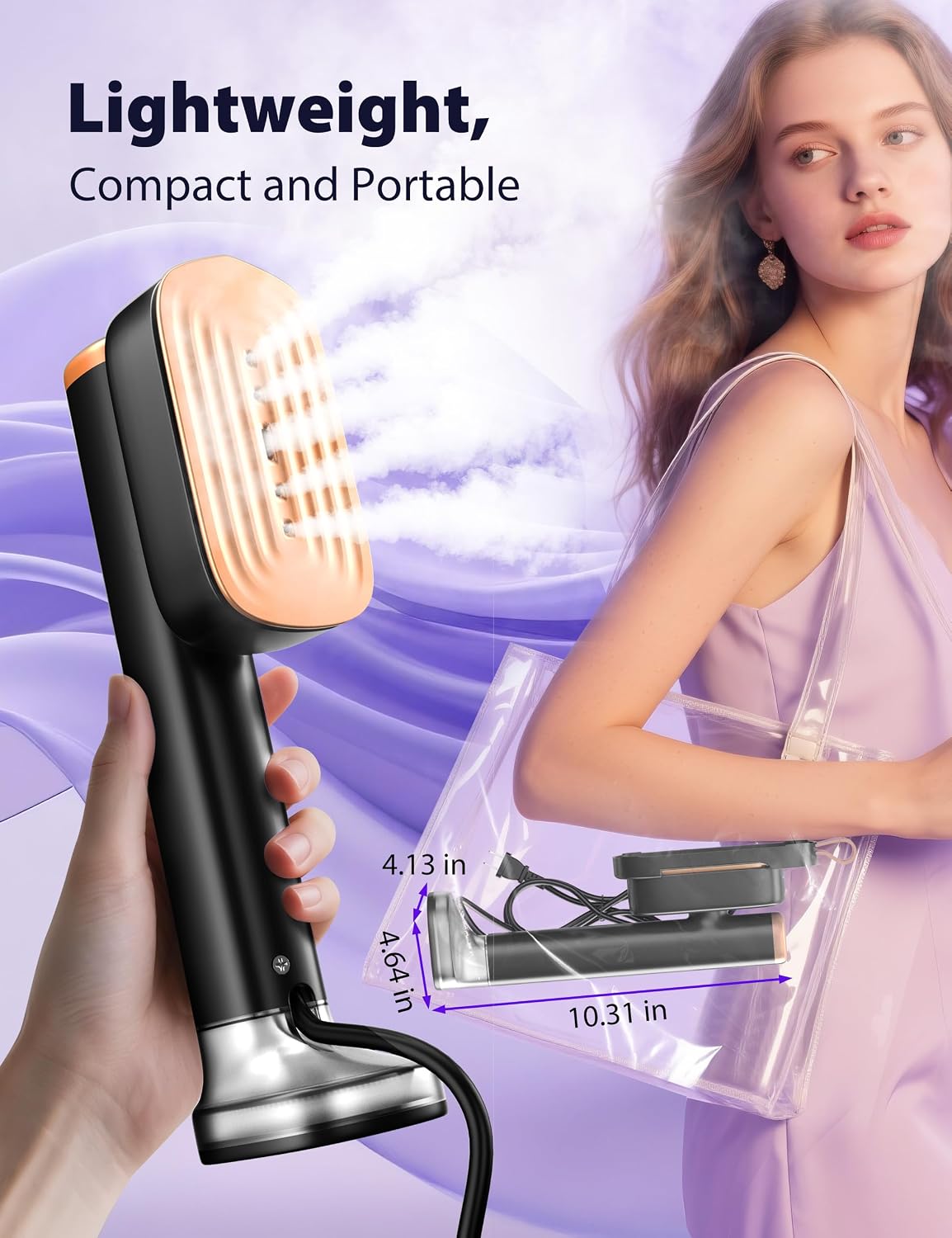 Detalle de Sundu LDYD-1005 2-in-1 Handheld Steamer, 180 ml, 15-Second Heat-Up