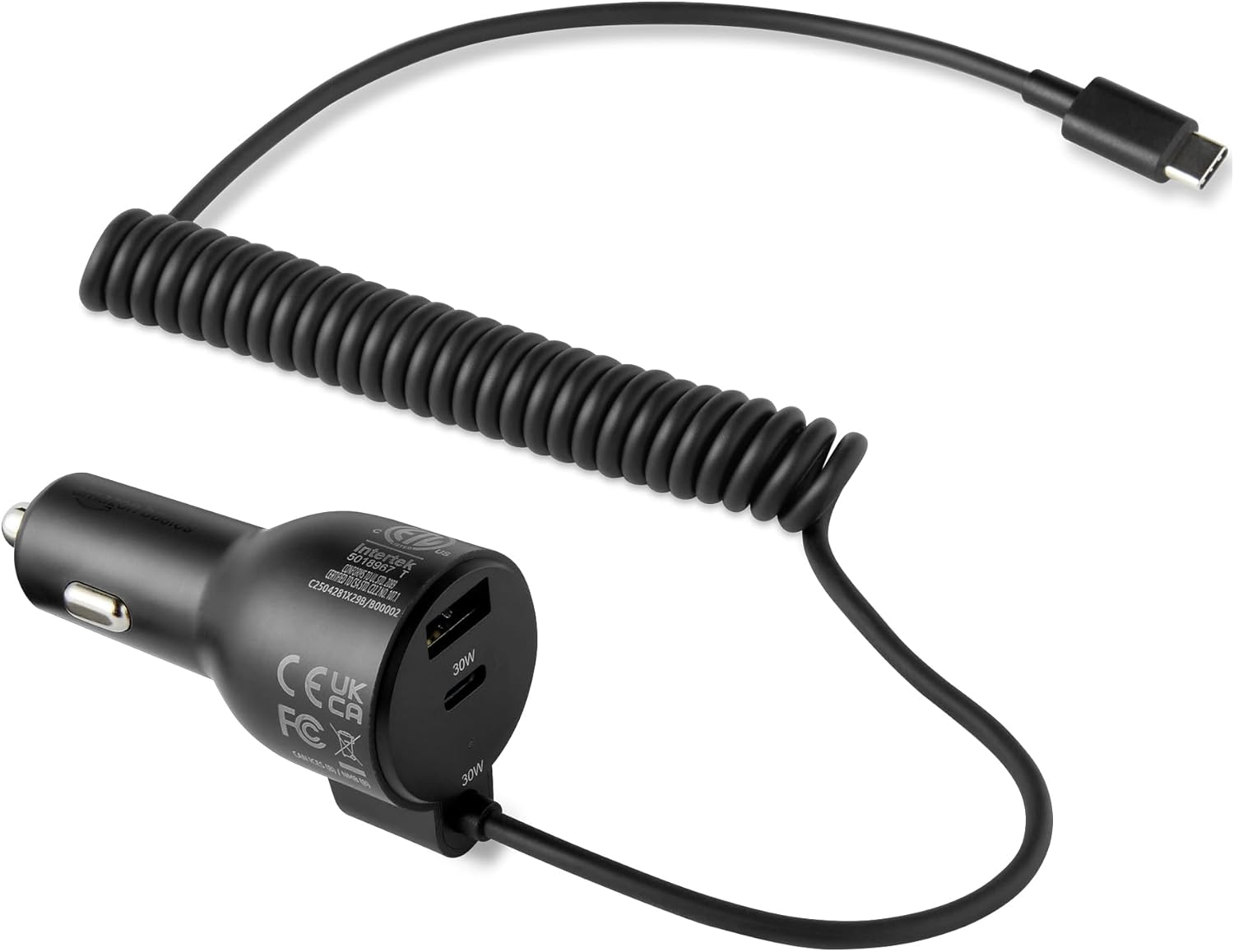 Thumbnail 6 de Amazon Basics Schnelllade-Autoladegerät mit USB‑C & USB‑A, 32 W (schwarz)