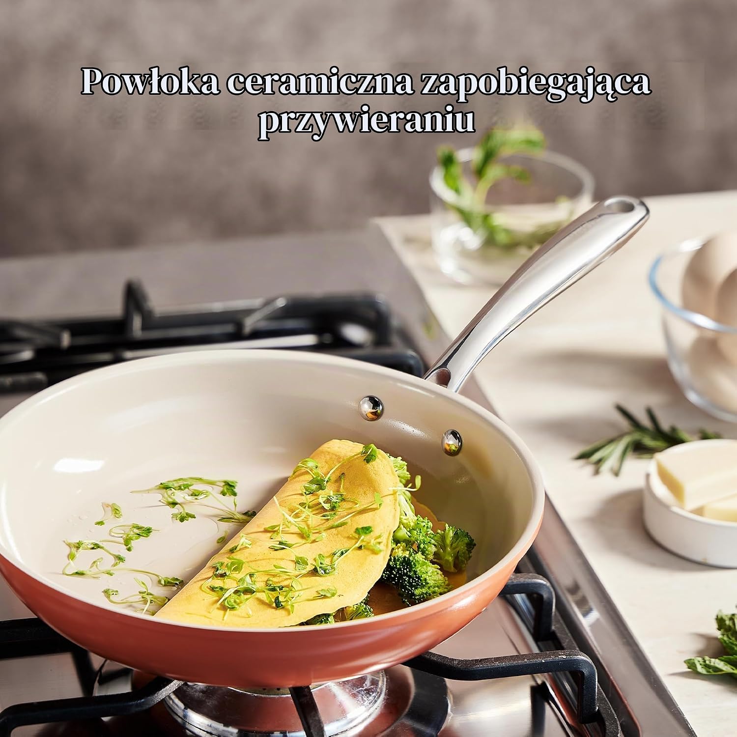Thumbnail 5 de Redchef 24cm – patelnia ceramiczna 24 cm na indukcję, z powłoką nieprzywierającą