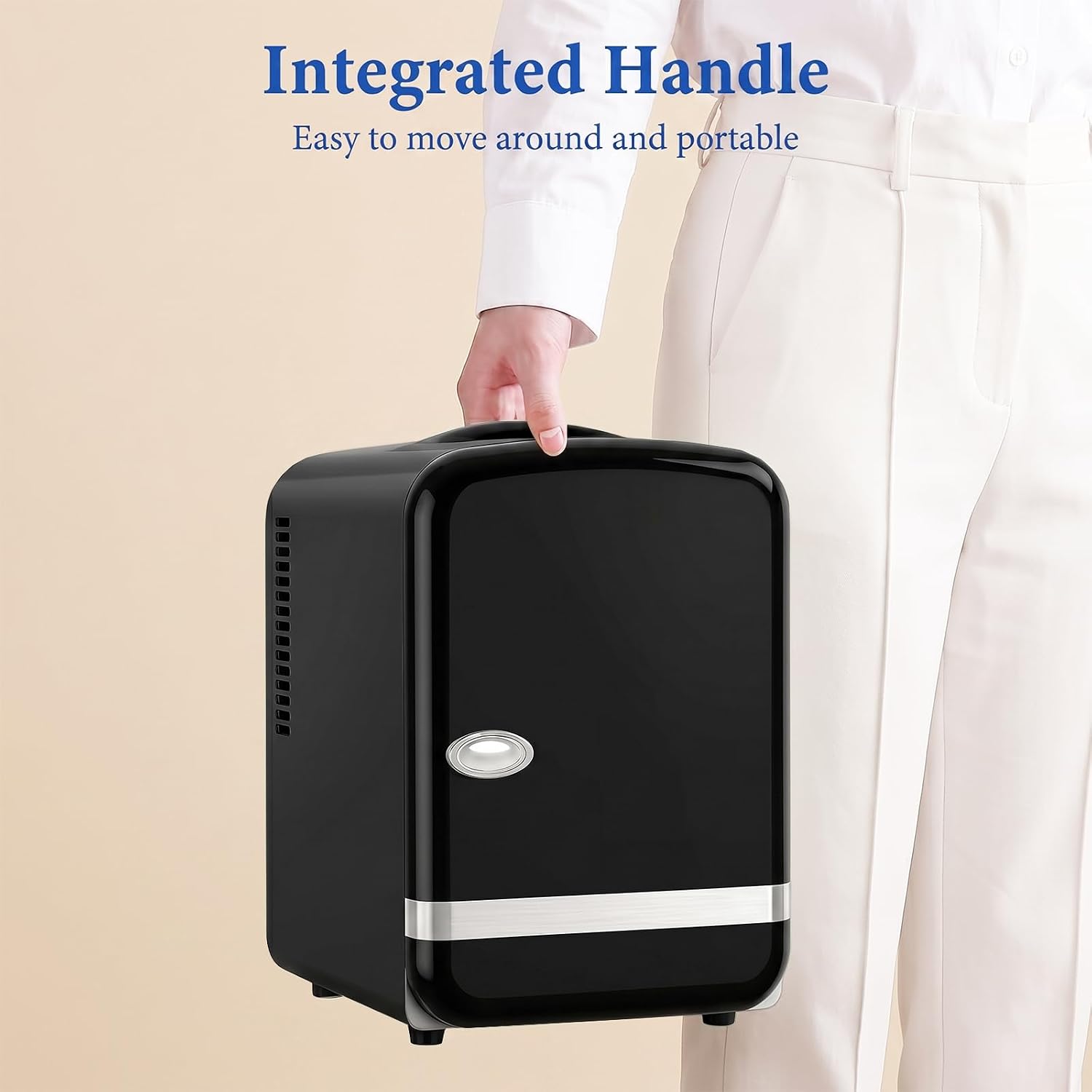 Detalle 2 de Kismile LY2504L2 4L Mini Fridge with AC/DC Power and Removable Shelf