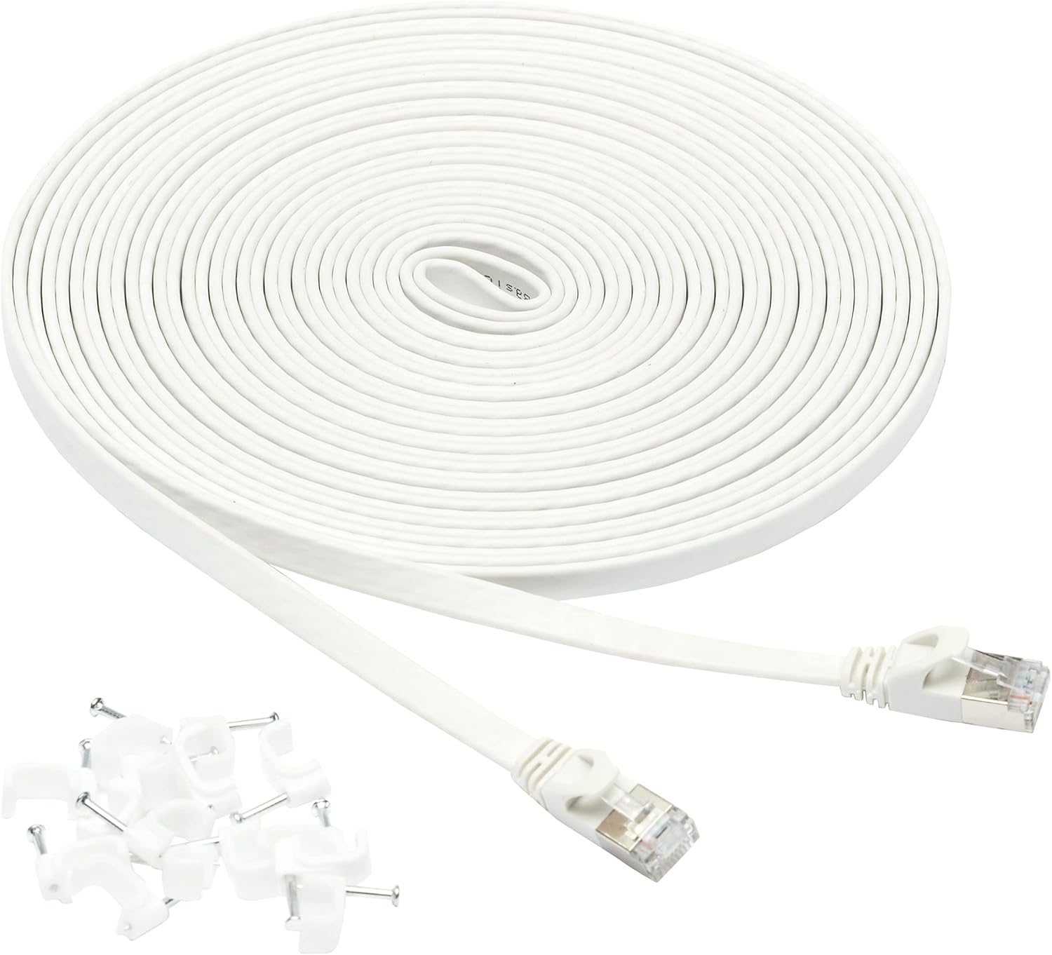 Thumbnail 6 de Amazon Basics Cavo Patch RJ45 Cat-7 piatto 15,2 m – connessione affidabile per rete domestica