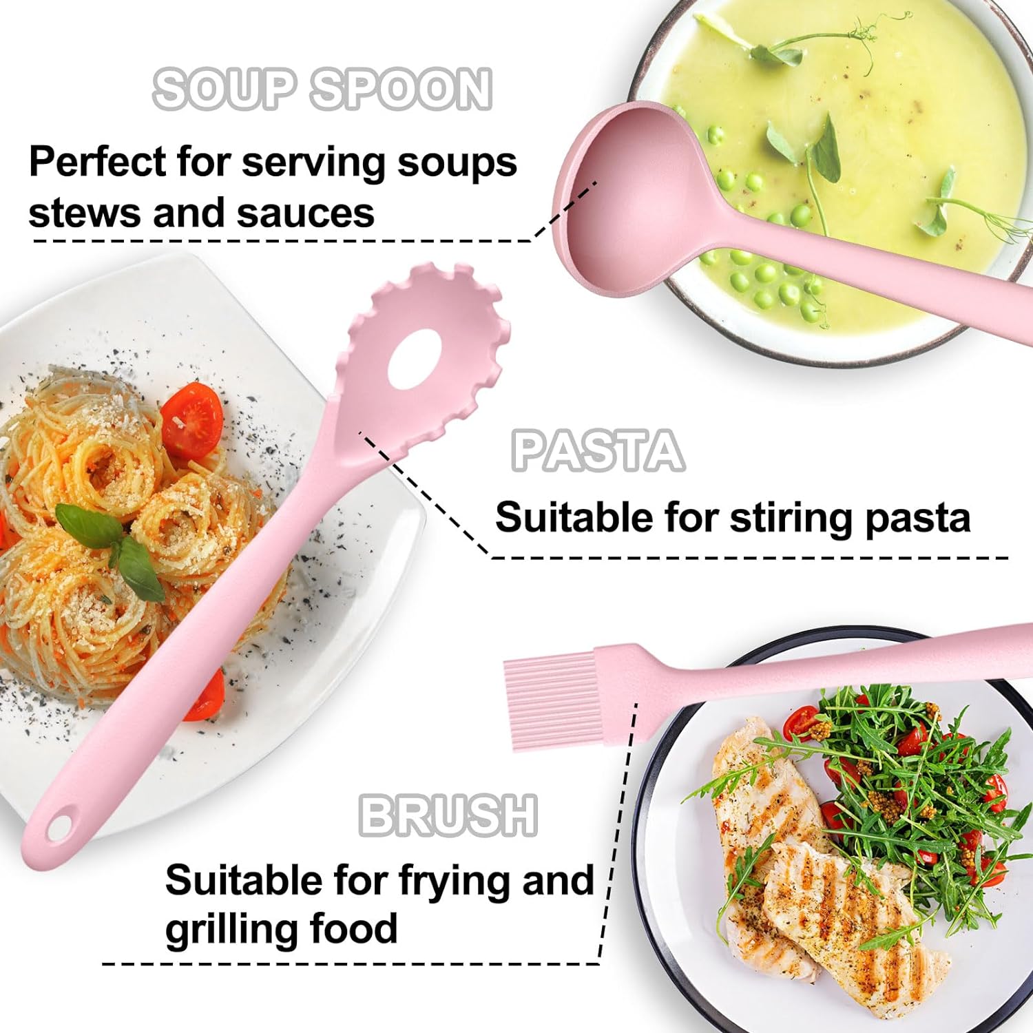Detalle de Umite Chef 22-Piece Silicone Utensil Set 🍴