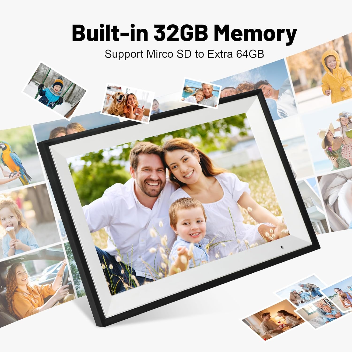Detalle 2 de Digital Picture Frame 10.1 Inch Touchscreen