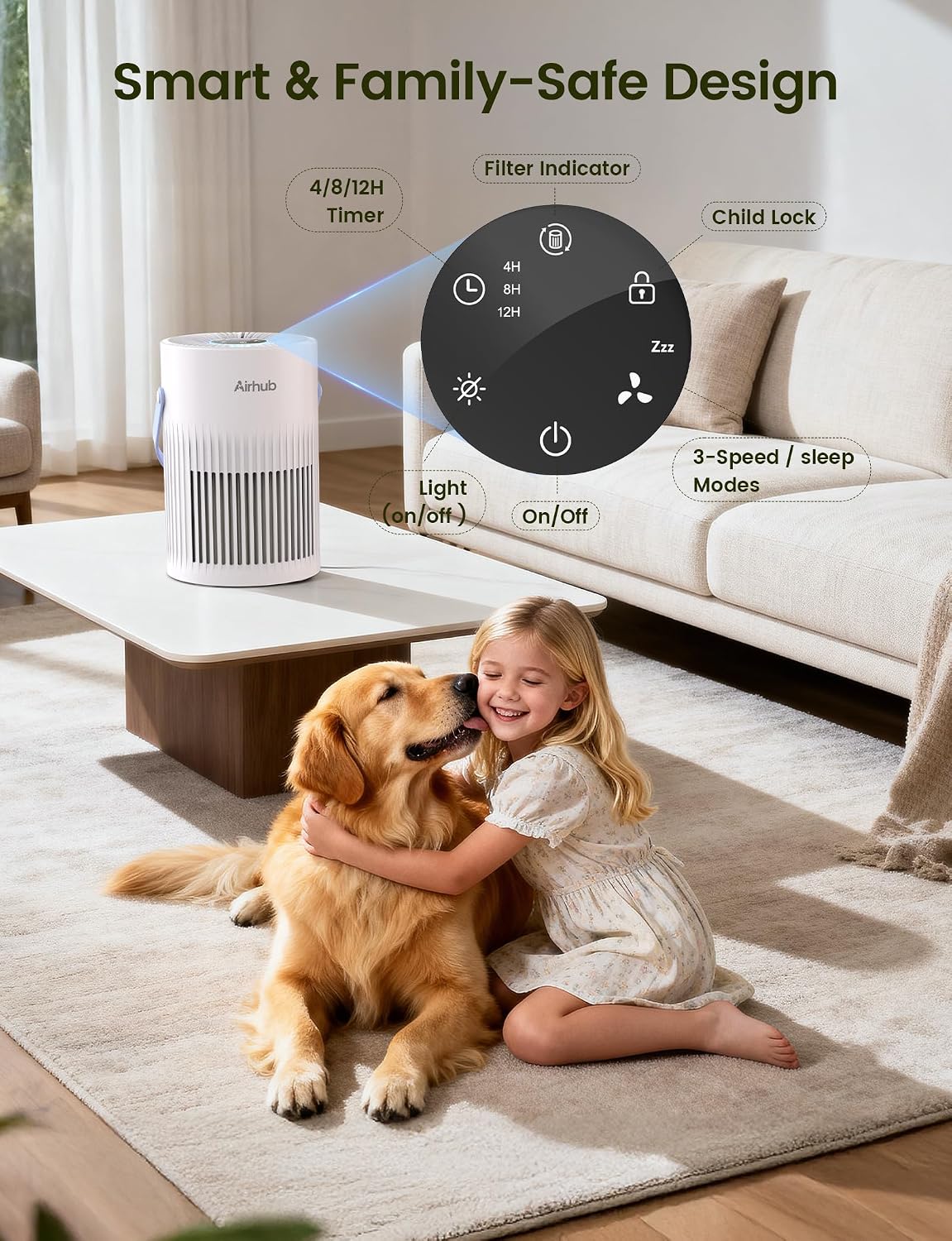 Thumbnail 5 de Air Purifier, Pearl White