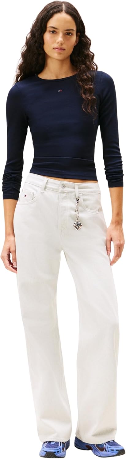 Thumbnail 4 de Tommy Jeans Donna Magliette Maniche Lunghe Slim Essential