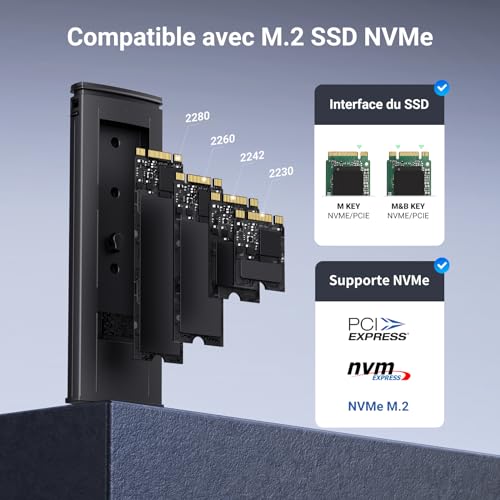 Thumbnail 2 de UGREEN Boîtier M.2 NVMe SSD USB 3.2 Gen 2 10 Gbps – Adaptateur NVMe SSD