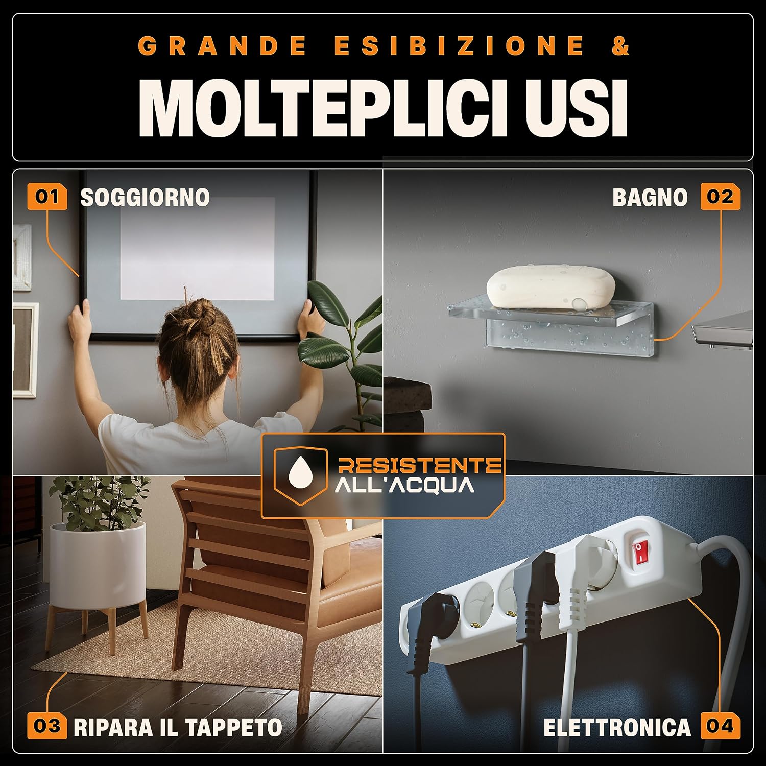 Detalle 2 de BAURIX Nastro Biadesivo 3 Metri extra forte