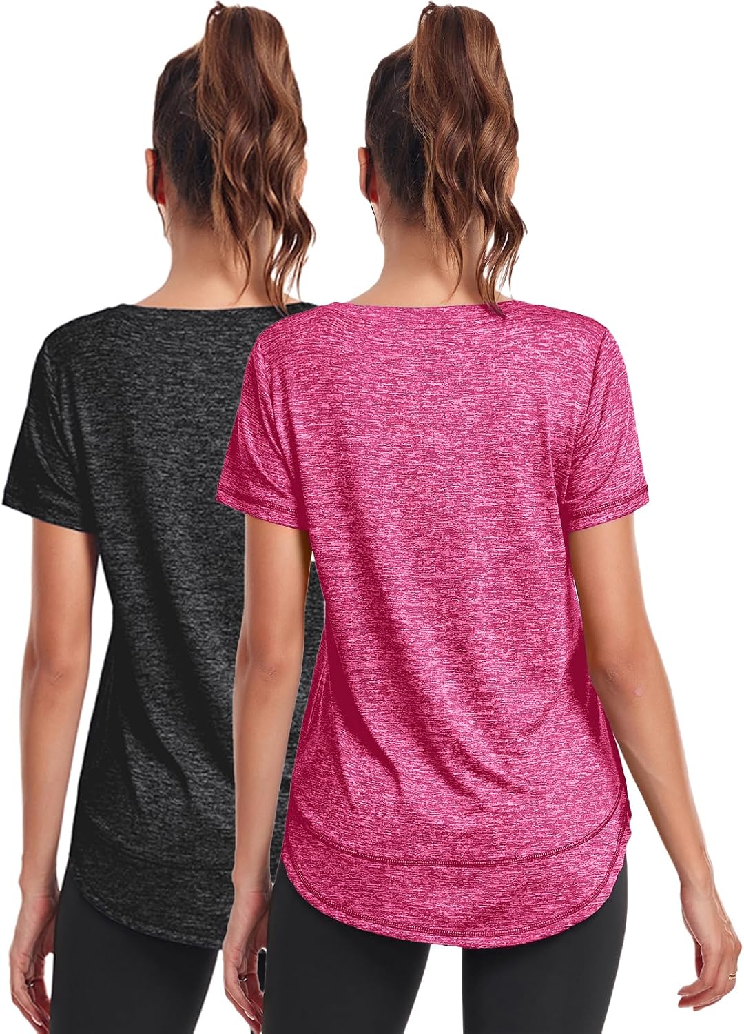 Thumbnail 1 de Deaviya Sport T-Shirt für Damen – Kurzarm-Workout-Top mit Rundhalsausschnitt für Yoga, Laufen & Fitness