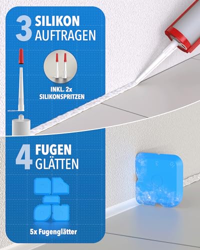 Detalle de Kit 23 outils pour enlever et lisser silicone
