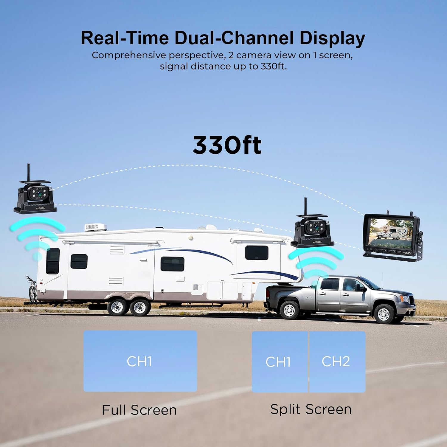 Detalle 2 de VOONOA VN007 15000mAh Wireless Backup Camera