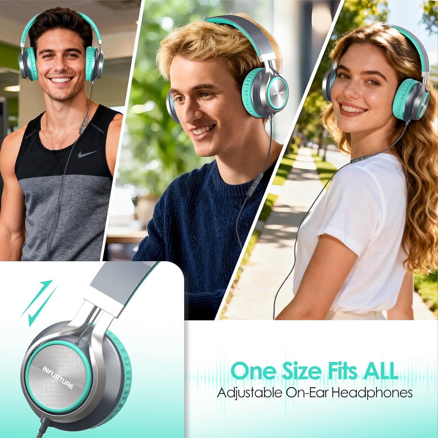 Thumbnail 6 de INFURTURE USB C Headphones with Mic