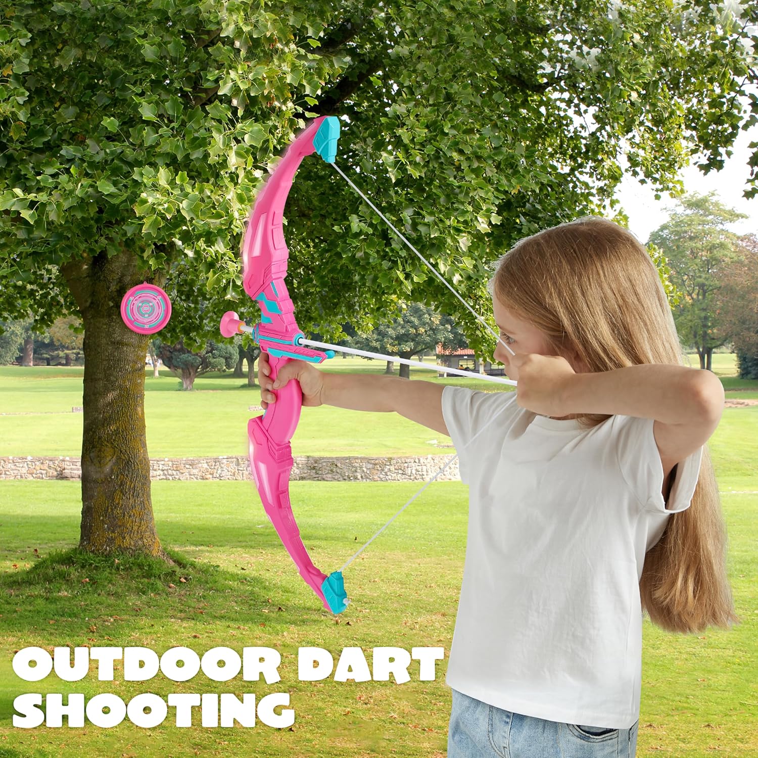 Thumbnail 4 de JOYIN Pink Bow and Arrow Set for Girls with LED Light-Up Bow