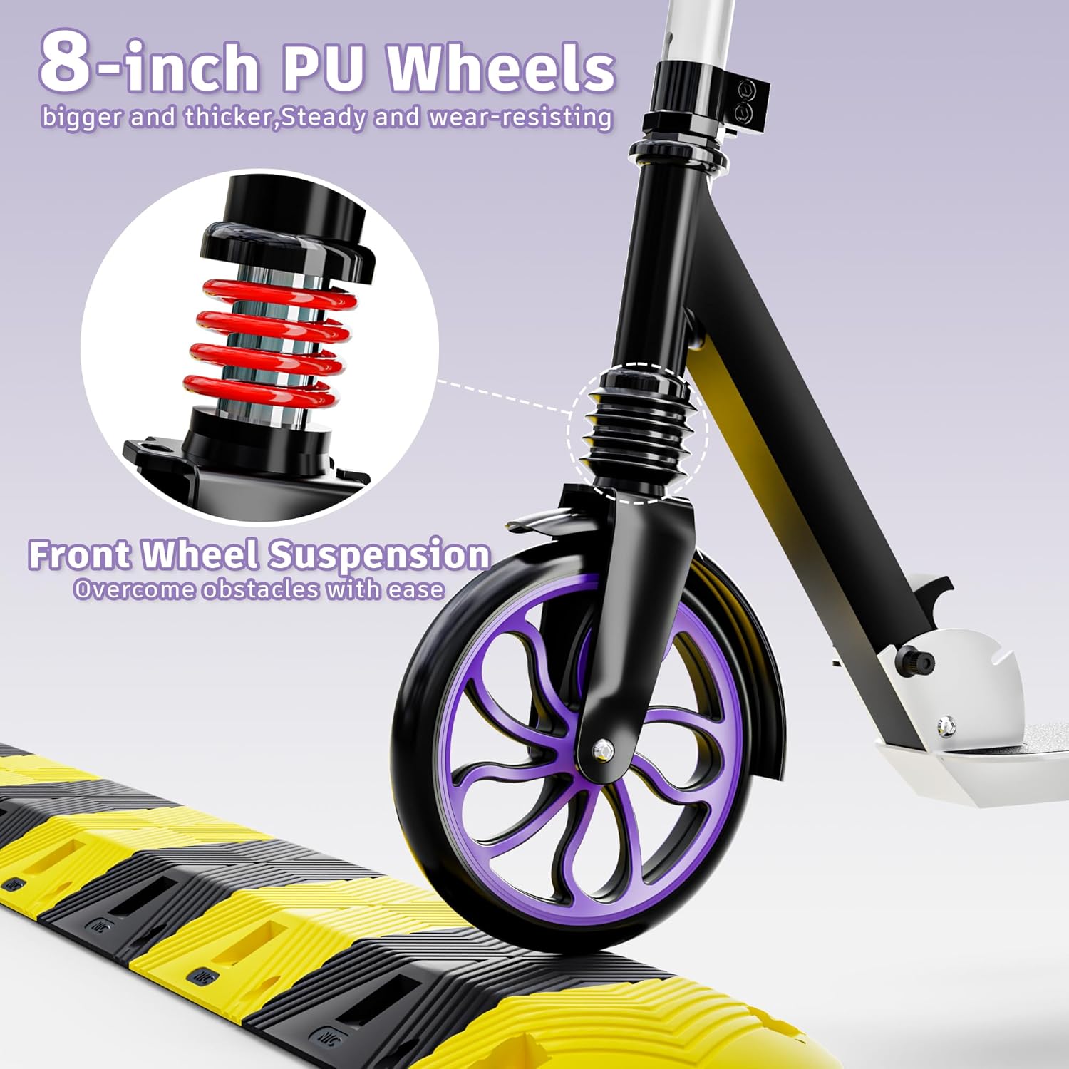 Thumbnail 3 de PHOEROS Tretroller Leichter Cityroller 200mm Räder