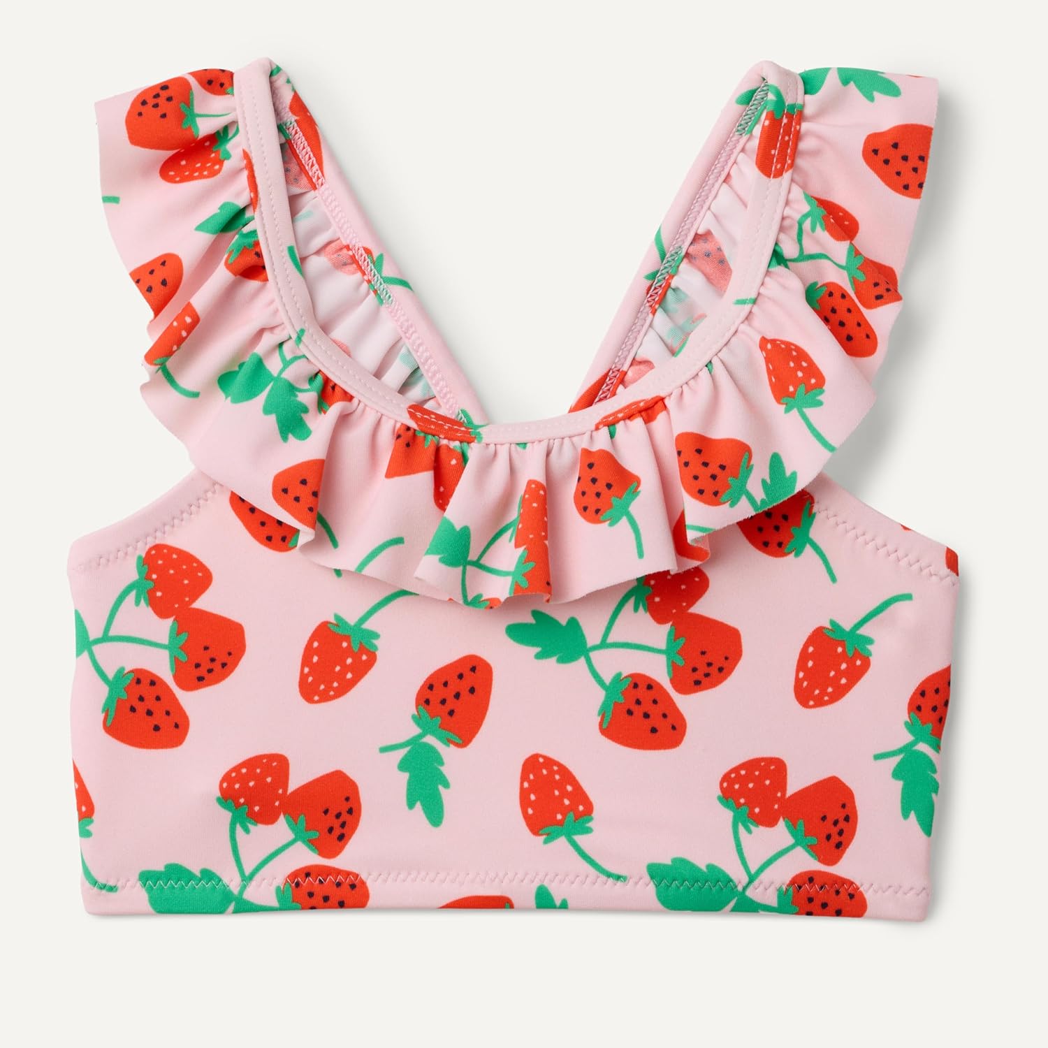 Detalle de Amazon Essentials Mädchen Zweiteiliges Bikini-Set mit Rüschen – Slim Fit, 4-Wege-Stretch