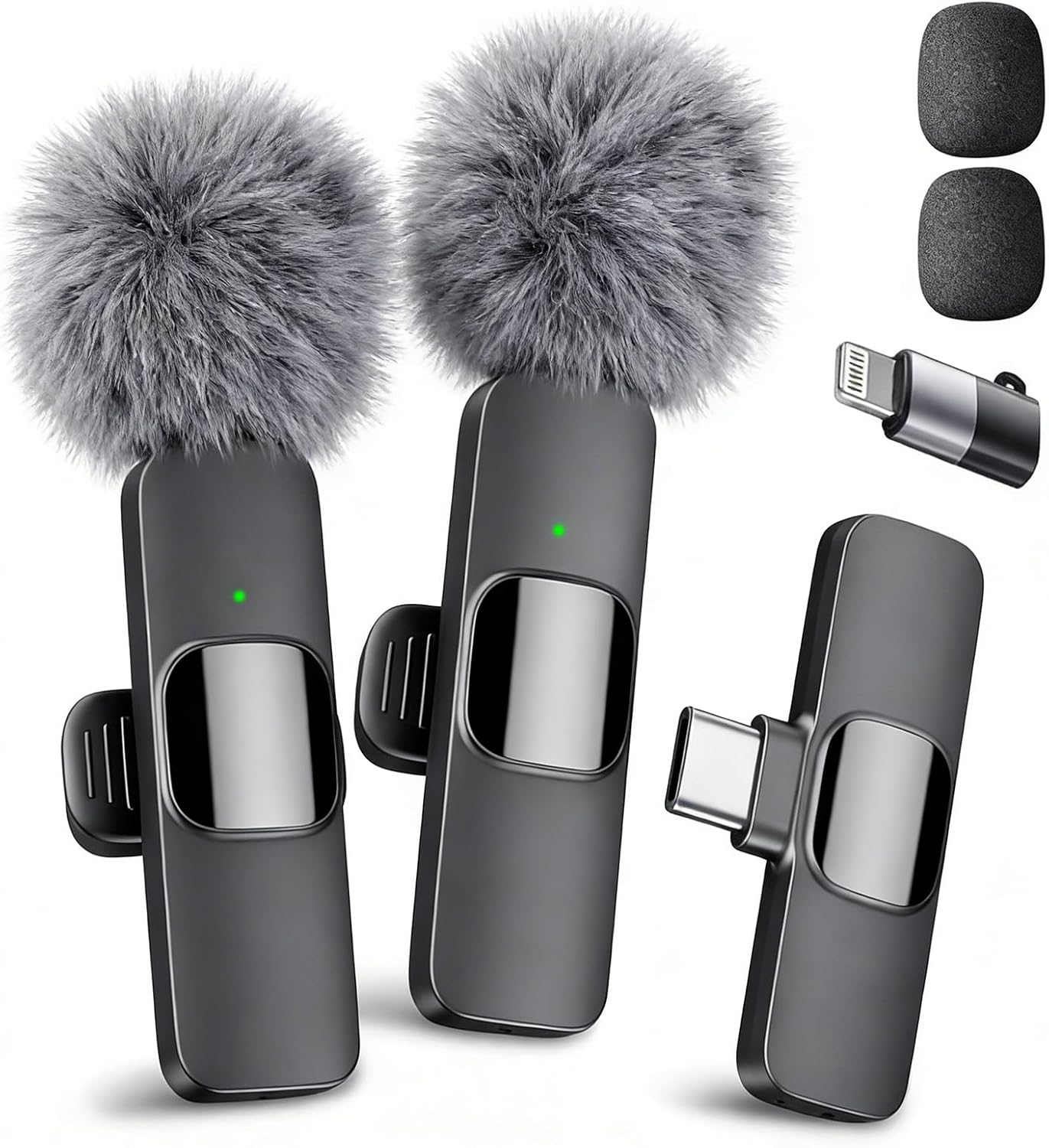 Detalle de YRF Wireless Lavalier Microphone for iPhone, iPad and Android — Crystal Sound with Noise Reduction