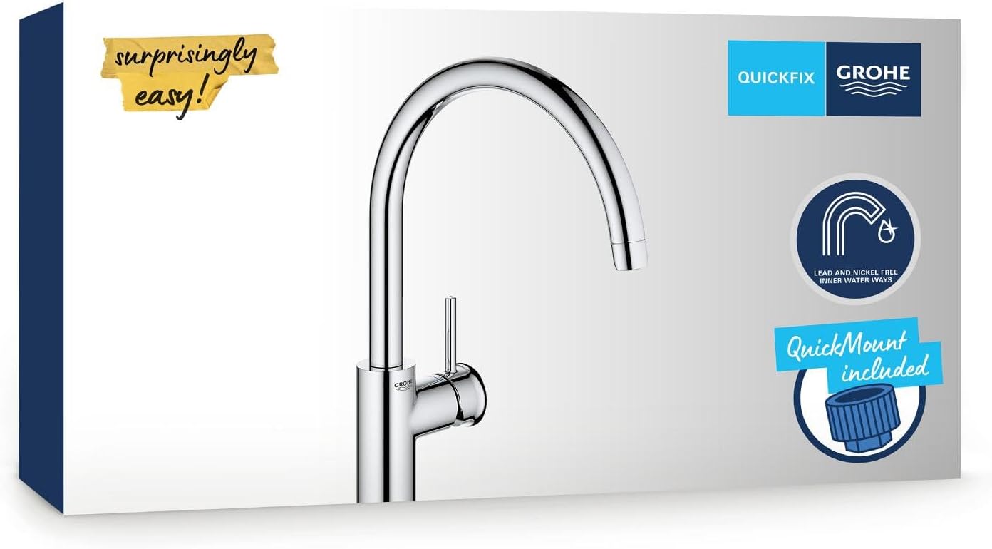 Thumbnail 2 de GROHE Start Classic 31553001 – Rubinetto monocomando per lavello, beccuccio C, rotazione 360°