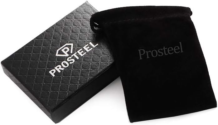 Thumbnail 6 de PROSTEEL collana con medaglione portafoto cuore fiore in acciaio inox 316L, catena regolabile (argento) – confezione regalo