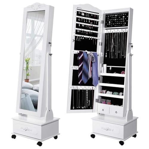 Detalle 2 de Armoire SONGMICS LED avec miroir et grand tiroir
