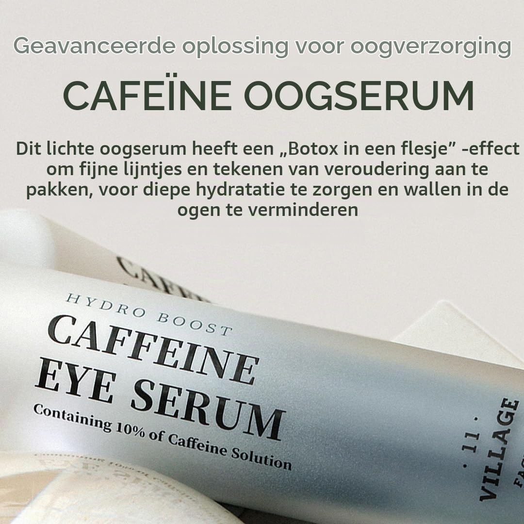 Detalle 2 de VILLAGE11FACTORY Hydro Boost Caffeine Eye Serum, 10% cafeïne, roll-on, 10 ml