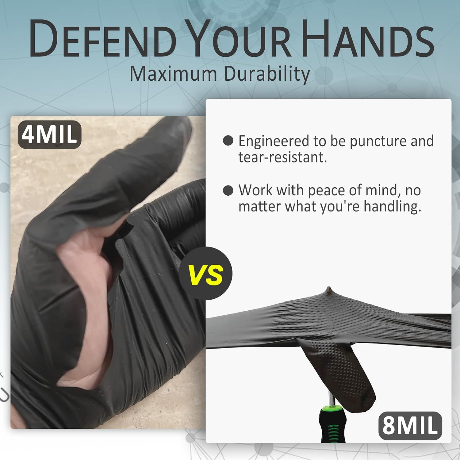 Detalle 1 de PROMEDIX Nitrile Gloves 8 Mil