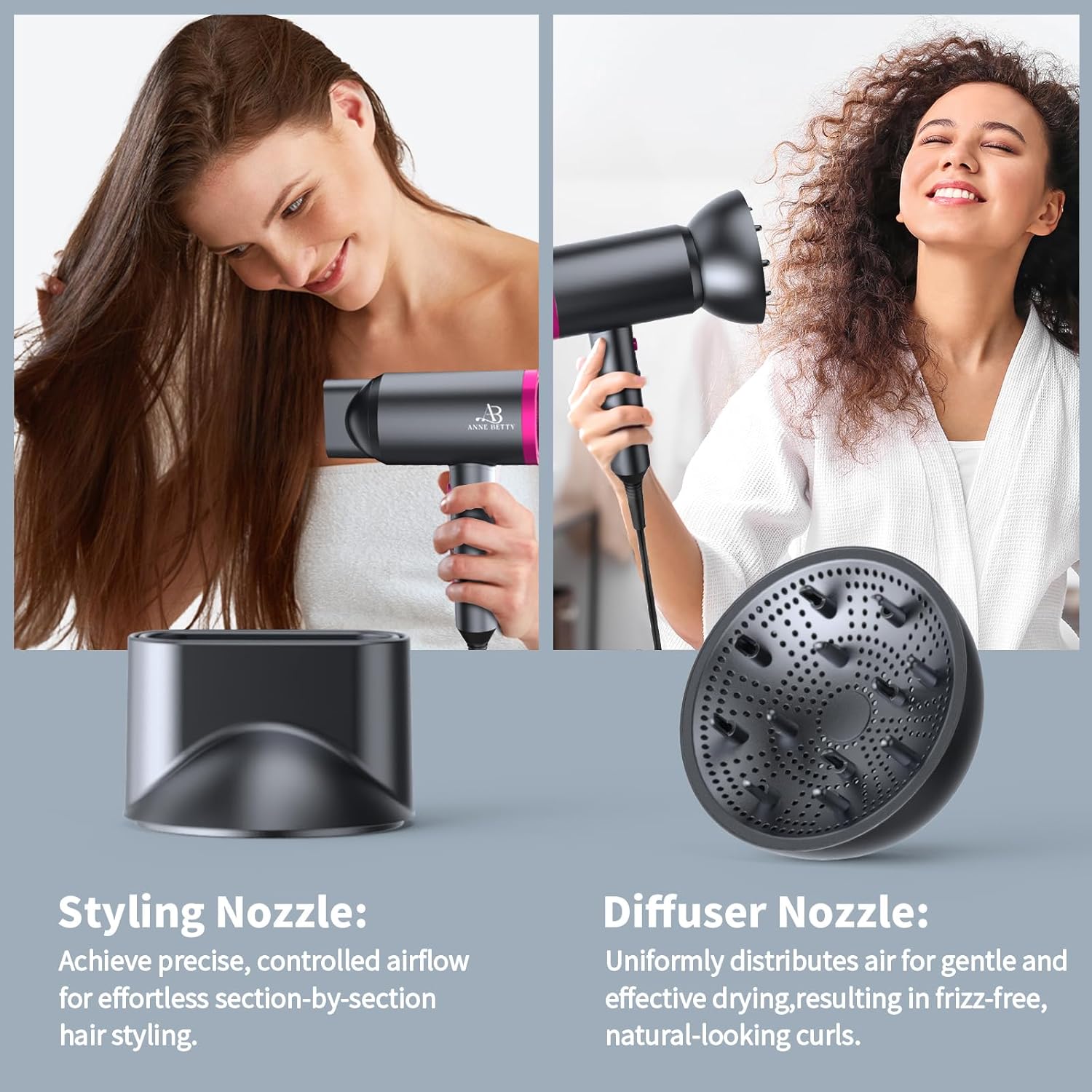 Thumbnail 4 de ANNE BETTY Ionic Hair Dryer 1800W