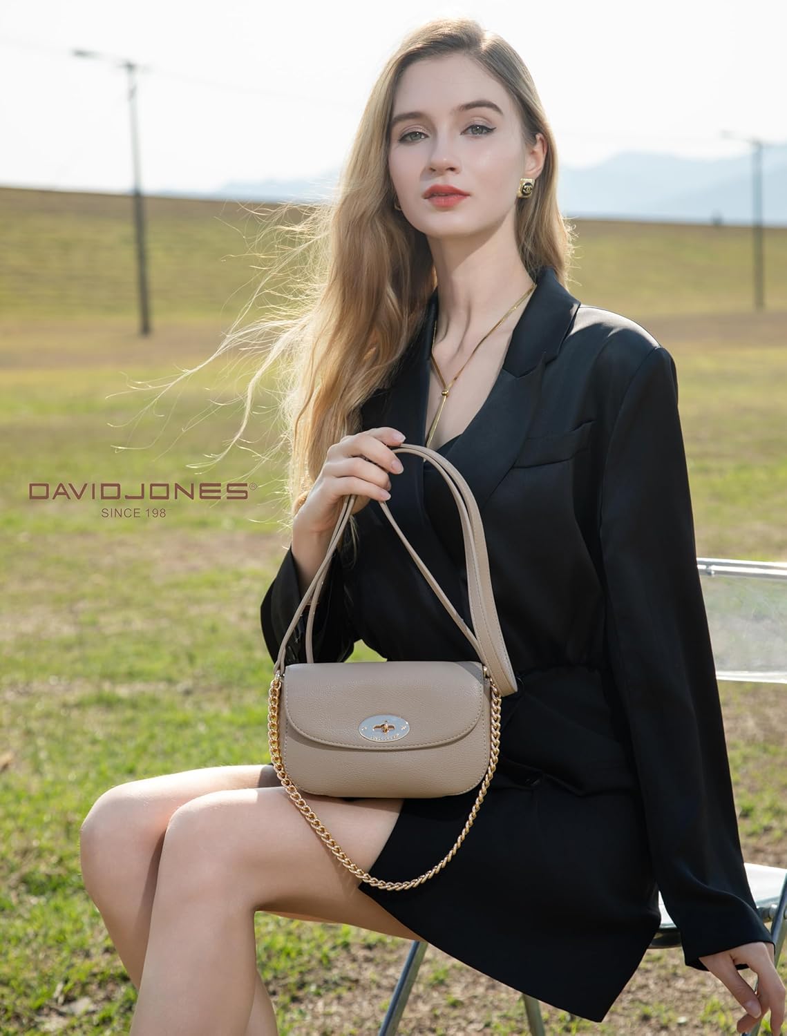 Thumbnail 2 de David Jones Chaïnes petit sac bandoulière 20x12x7 cm