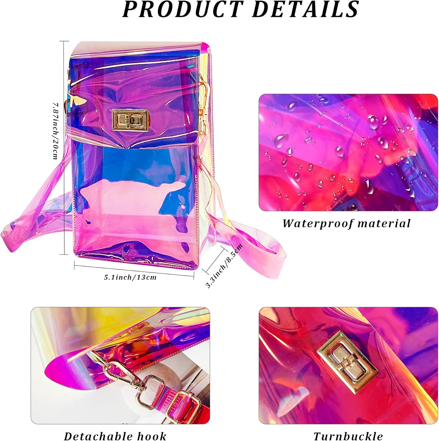 Thumbnail 2 de TotePrint Kleine Umhängetasche 13×8,5×20 cm 👜