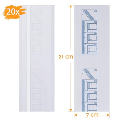 Detalle de Blooven Piège à Mouche pour Fenêtre – 20 pièces, transparent et non toxique