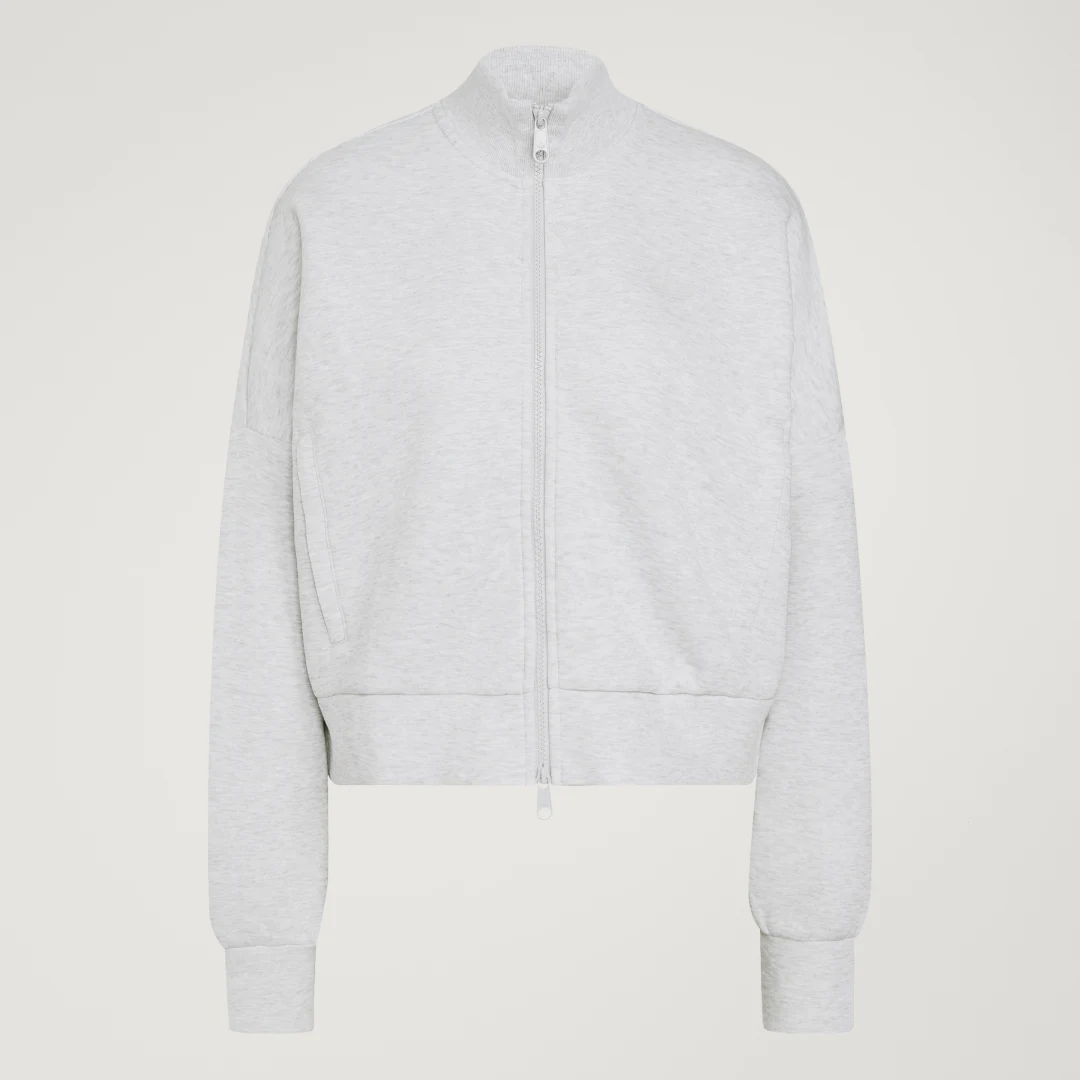Detalle 2 de SUDADERA SPACER de Adidas — gris, comodidad para el día a día