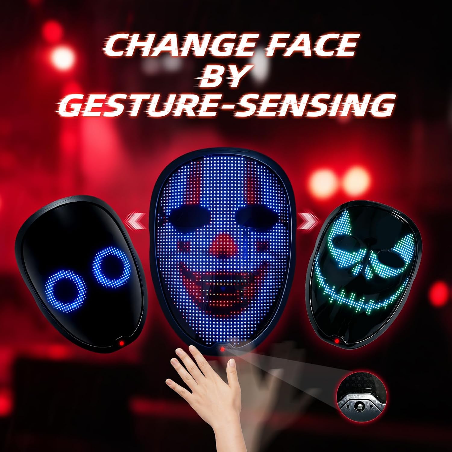 Detalle de JDBMAOYE LED Mask, 115 Patterns