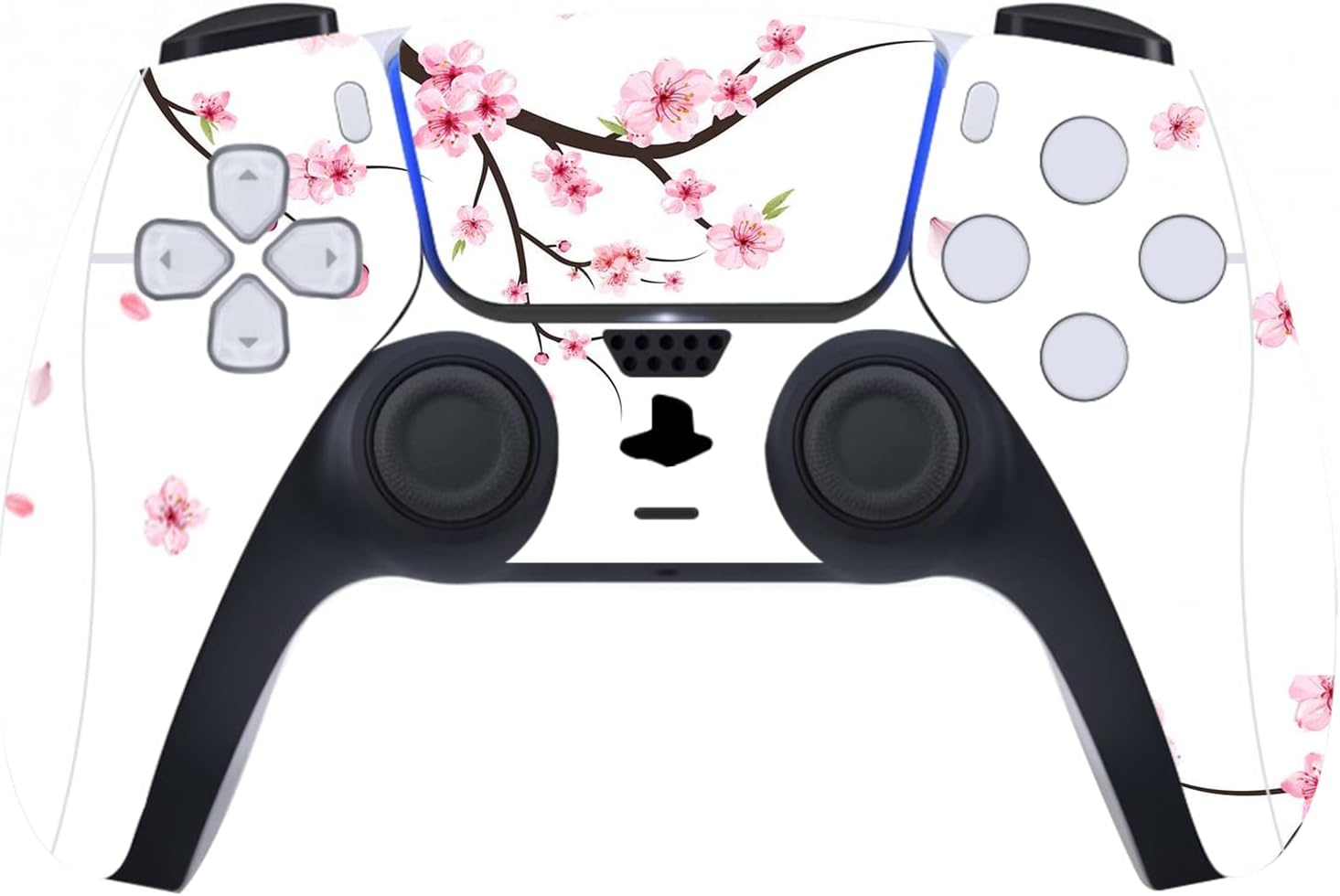 Detalle de playvital Full Set Skin Decal for PS5 — Falling Cherry Blossom