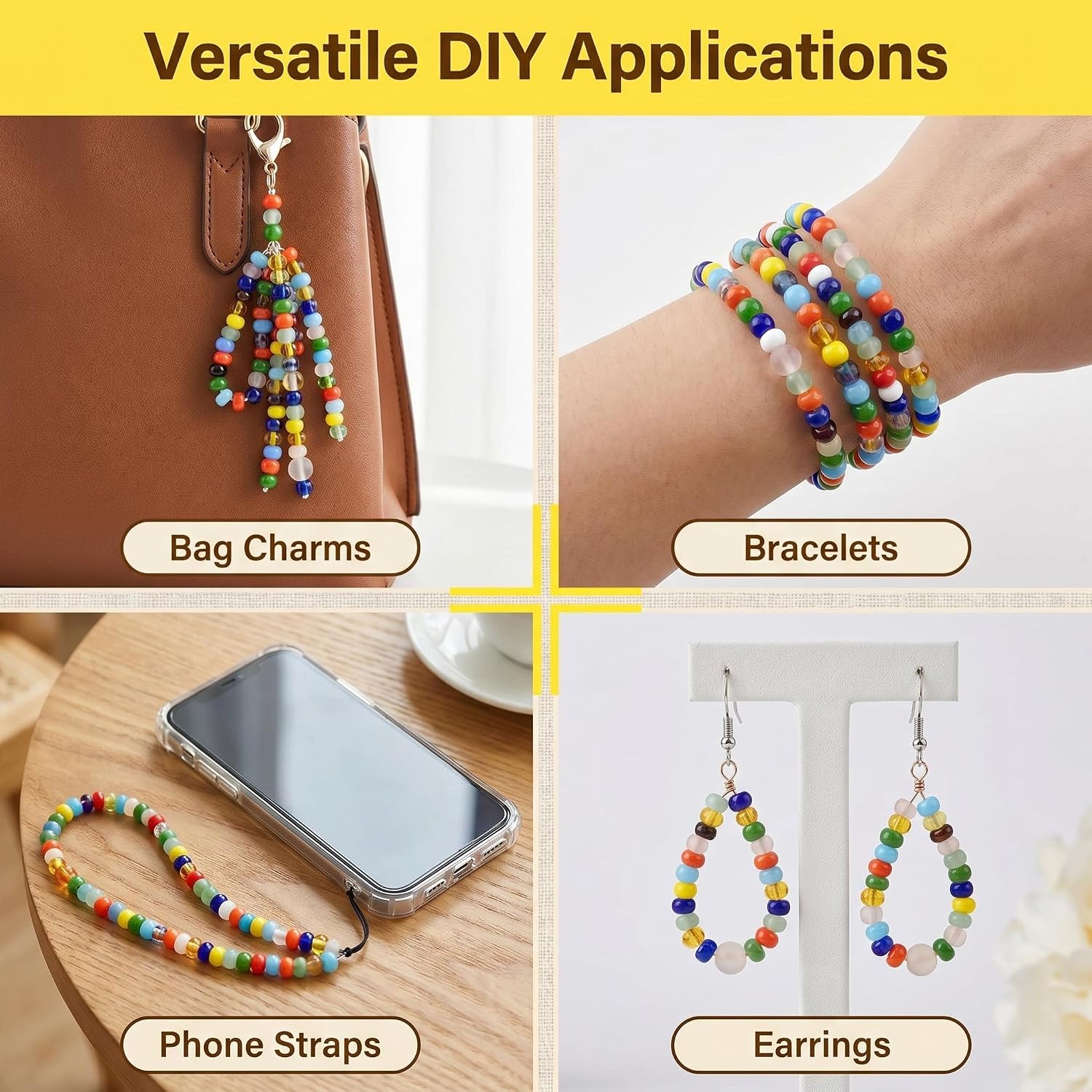 Detalle de Glass Rondelle Beads 3x6mm