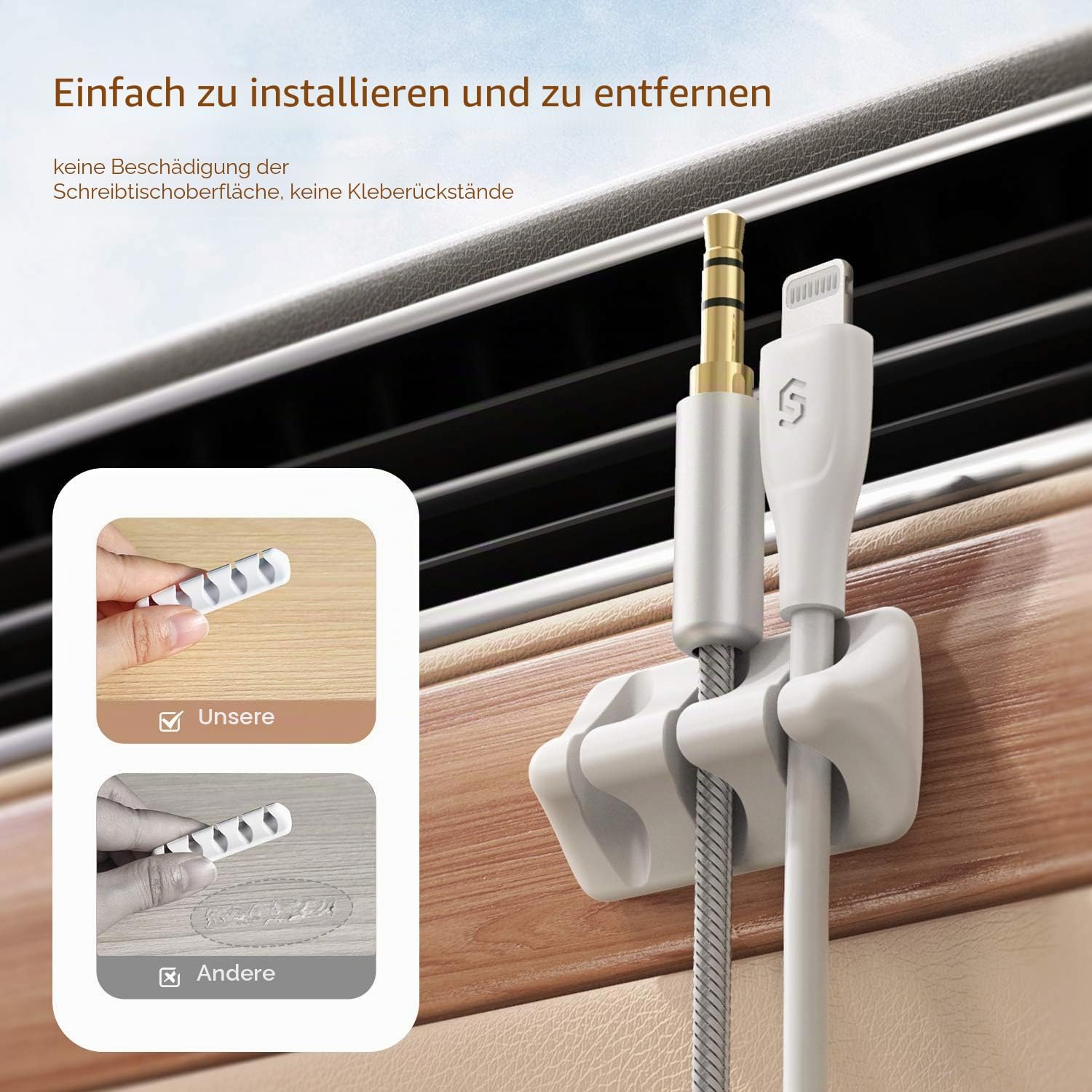 Thumbnail 4 de SyncWire Kabel-Clips | Kabel-Organisation 5 Stück