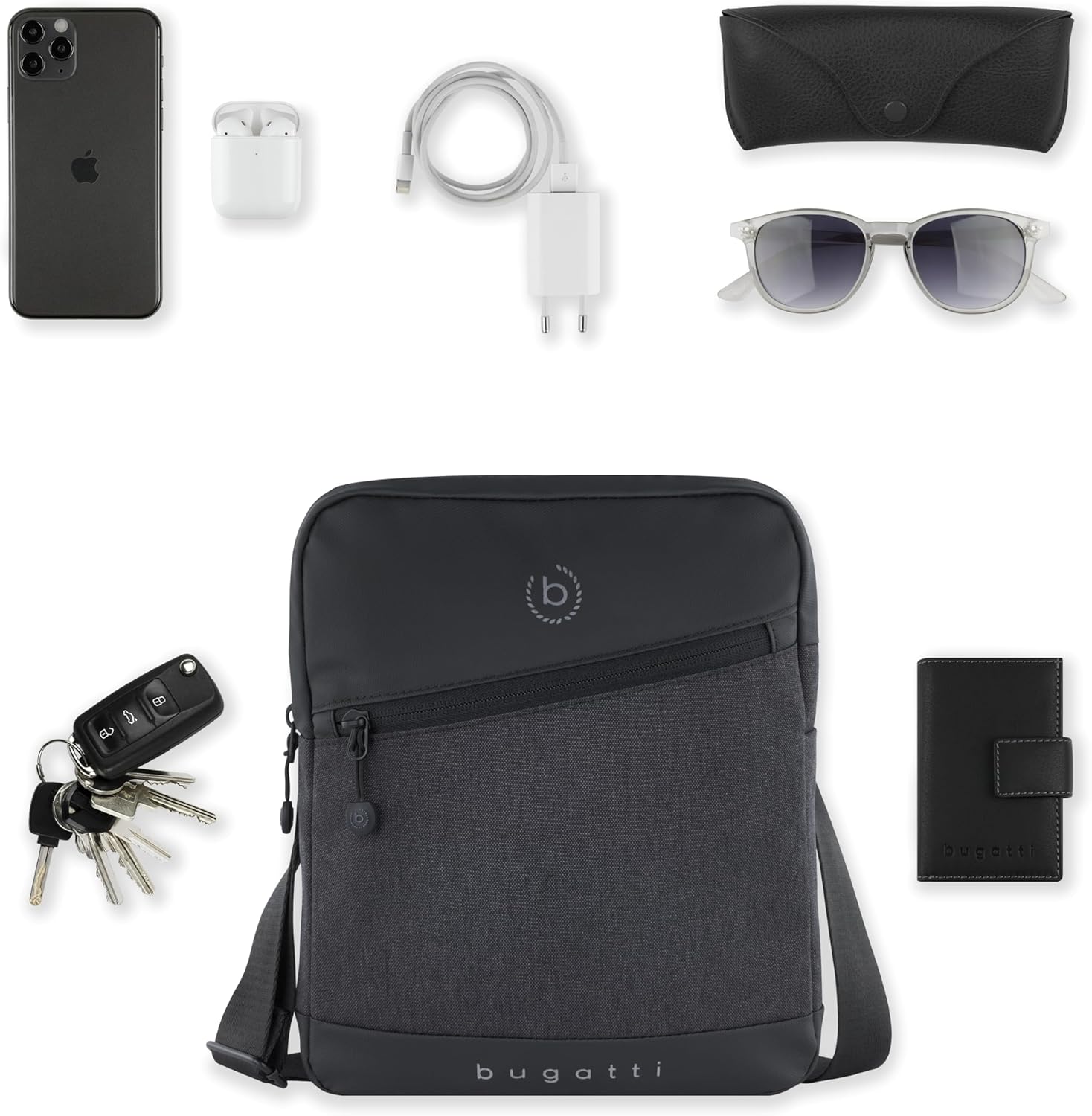 Thumbnail 4 de Bugatti Universum Sac à bandoulière pour homme – XS/S, noir