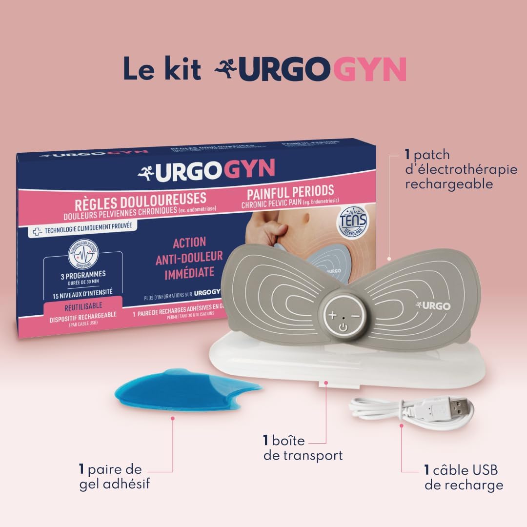 Detalle de URGOGYN – Patch TENS pour douleurs menstruelles et douleurs pelviennes chroniques (ex: endométriose)