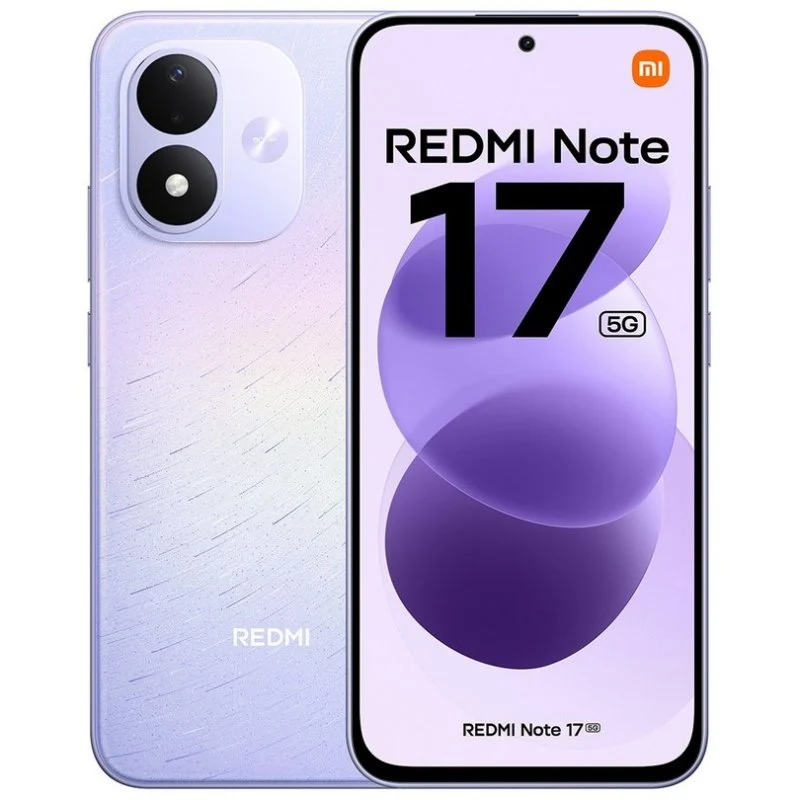 Detalle de Xiaomi Redmi Note 17 5G 6GB + 256GB — 6.99" Púrpura, batería 7700 mAh y pantalla AMOLED