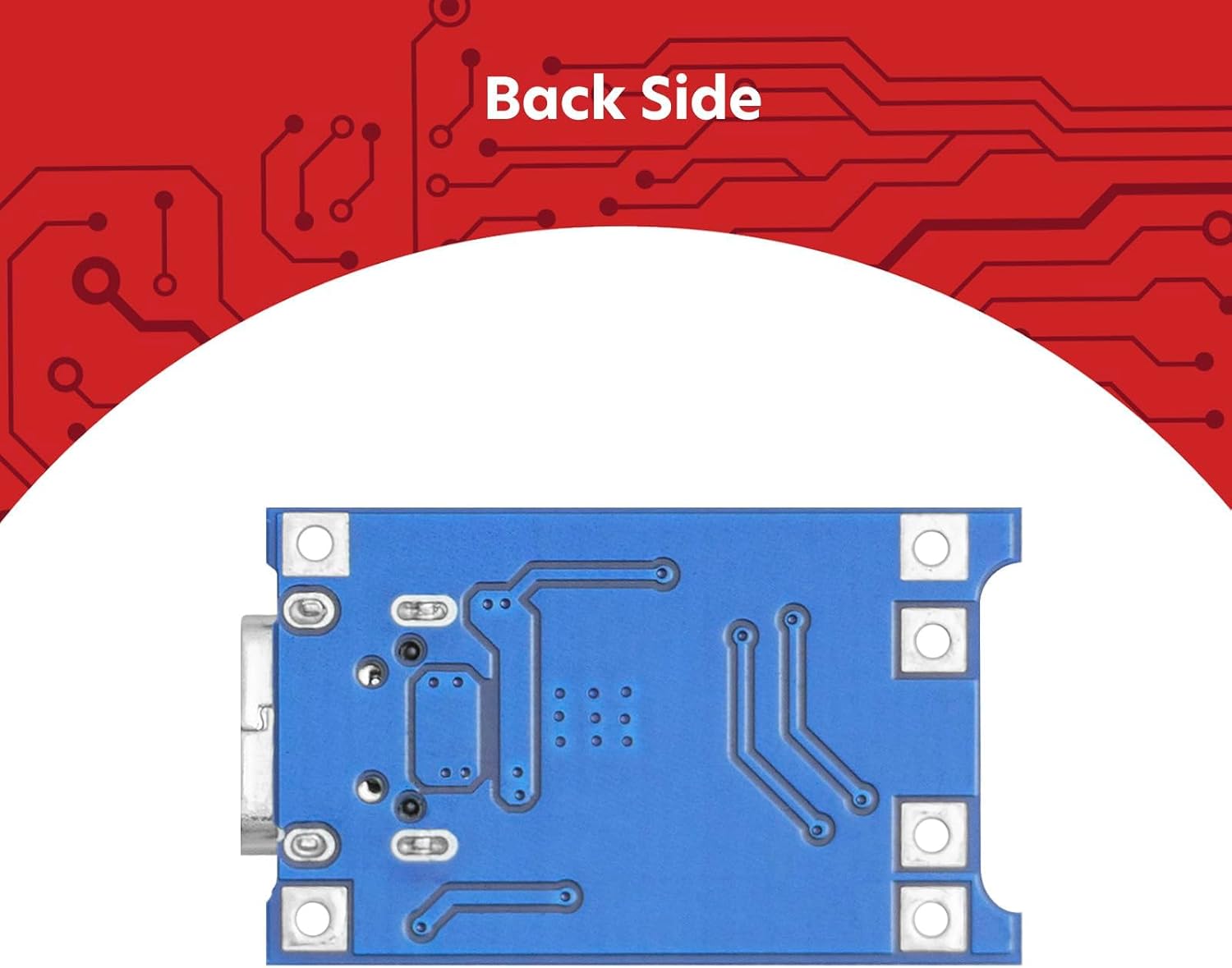 Detalle de AZDelivery modulo di ricarica TP4056 con USB Type-C e protezione per singola cella Li-Ion/LiPo