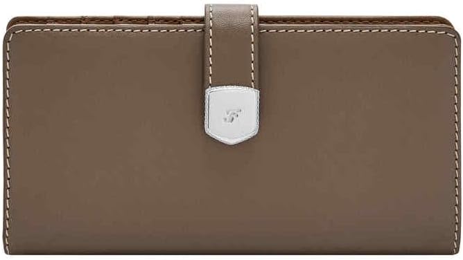 Thumbnail 5 de Fossil Lennox Leather Bifold Clutch Wallet pour femmes : portefeuille en cuir à rabat
