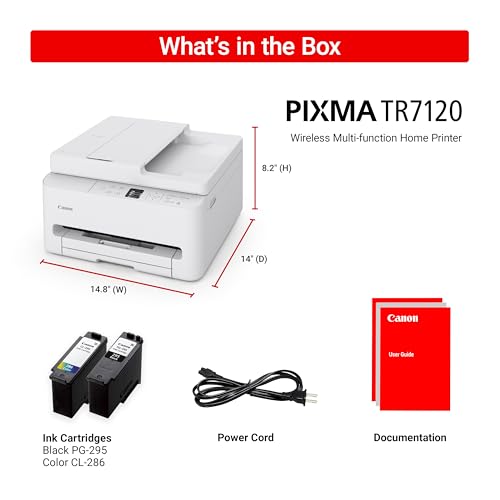 Thumbnail 9 de Canon PIXMA TR7120 Wireless Color Inkjet Printer: Compact All-in-One for Home Use