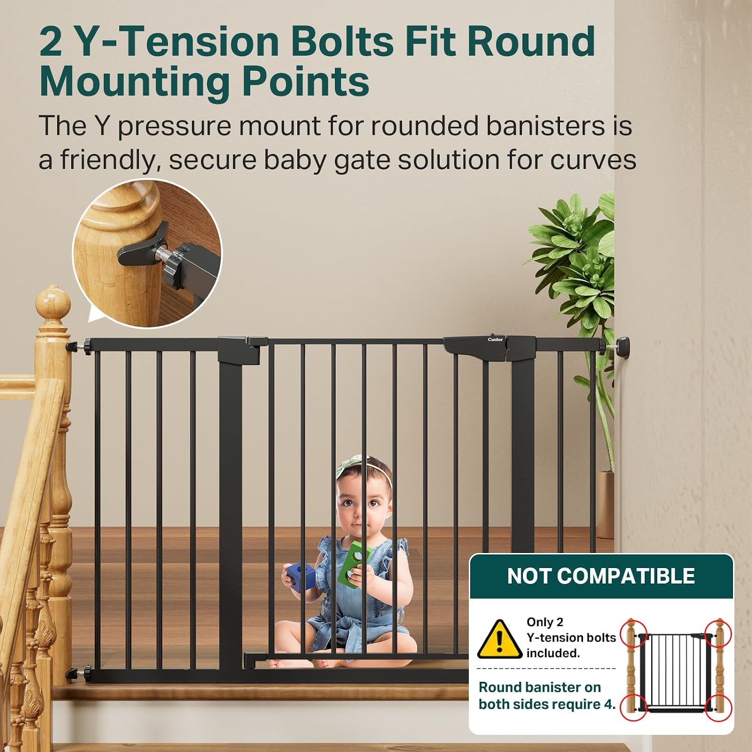 Thumbnail 4 de Cumbor Baby Gate 30.5" tall 🚪
