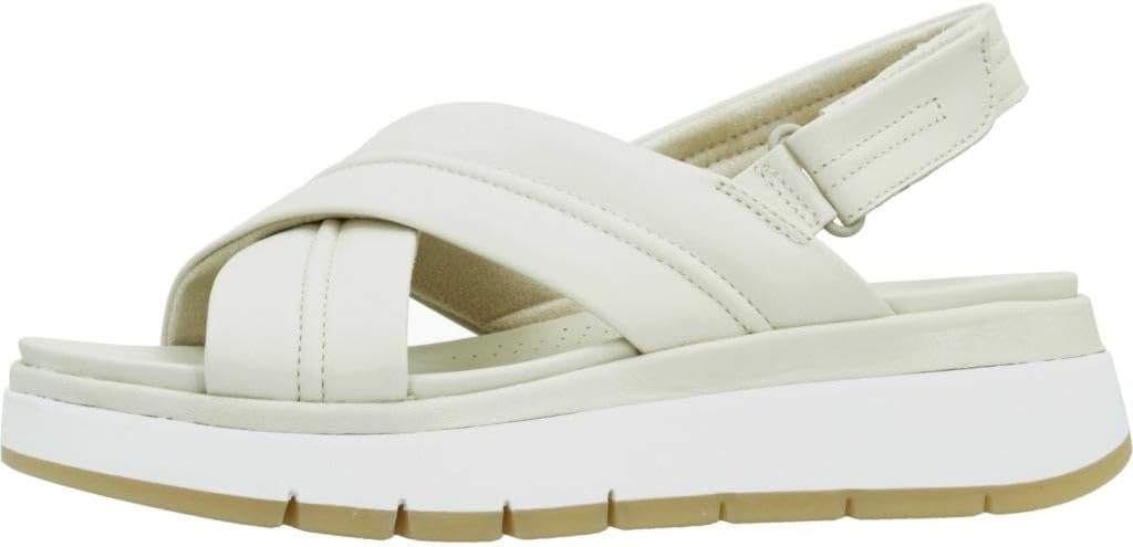 Thumbnail 1 de Clarks Tuscan Cross Sandale femme en cuir crème