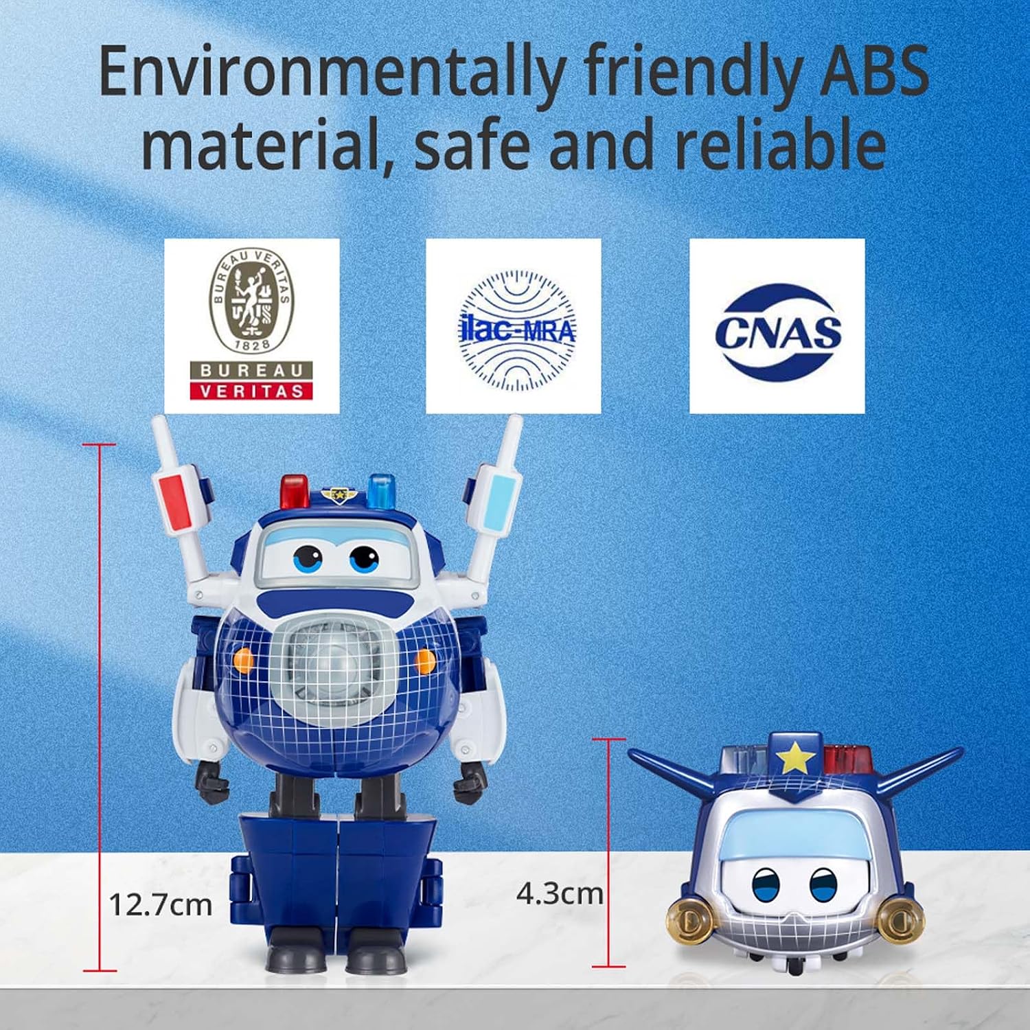 Detalle 2 de Super Wings Paul & Super Pet Paul: 2‑in‑1 Transformationsflugzeug 12,7 cm – Roboter zu Flugzeug