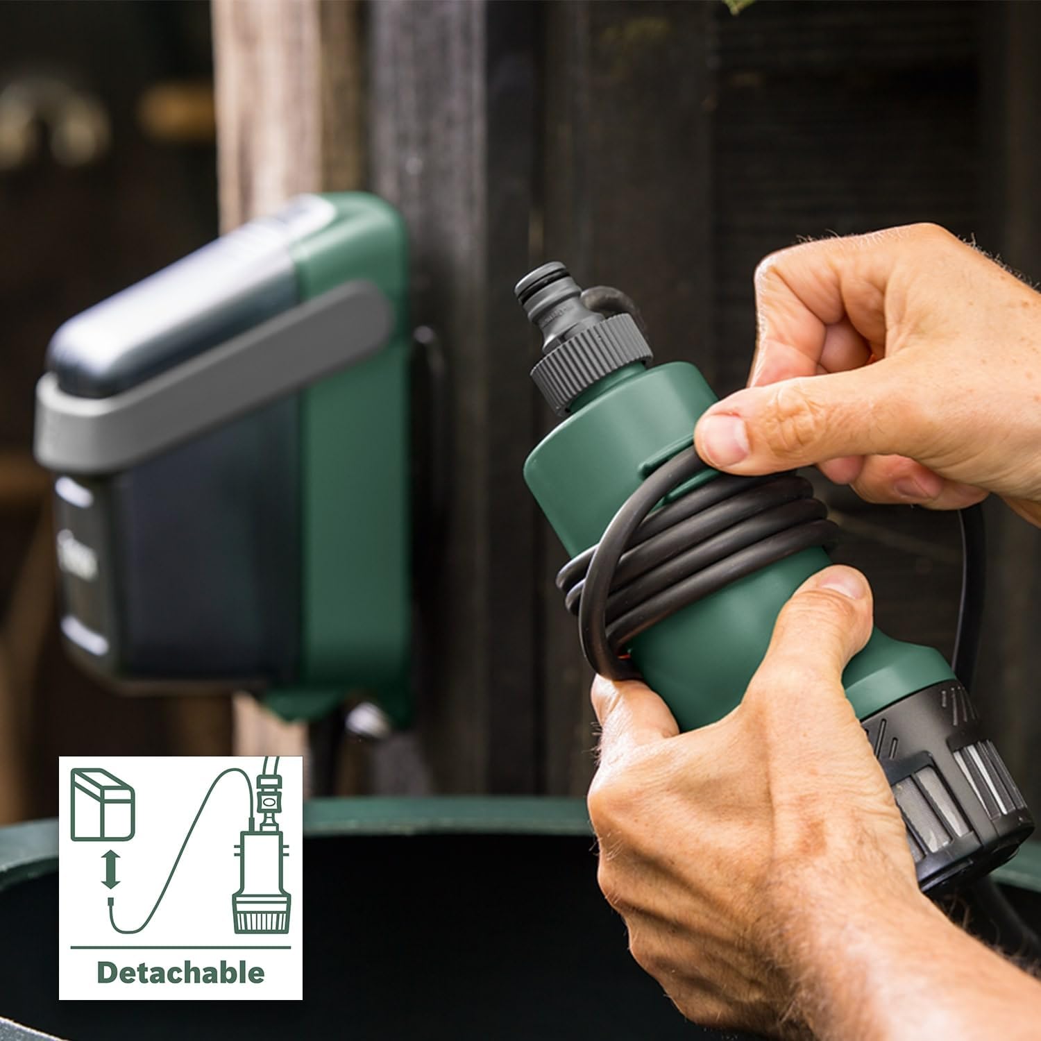 Thumbnail 6 de Bosch Home and Garden GardenPump 18V-2000 pompa sommersa a batteria per acqua piovana